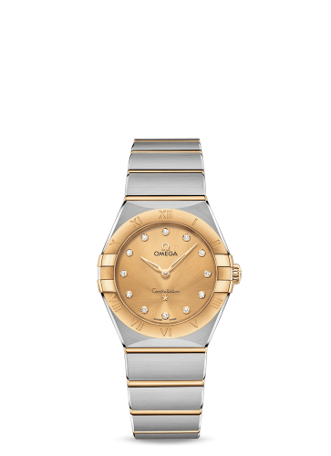 Omega Constellation Manhattan 28 Quartz Stainless Steel / Yellow Gold / Champagne Diamond